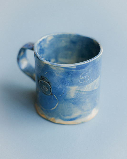 Blue Jude Floral Mug