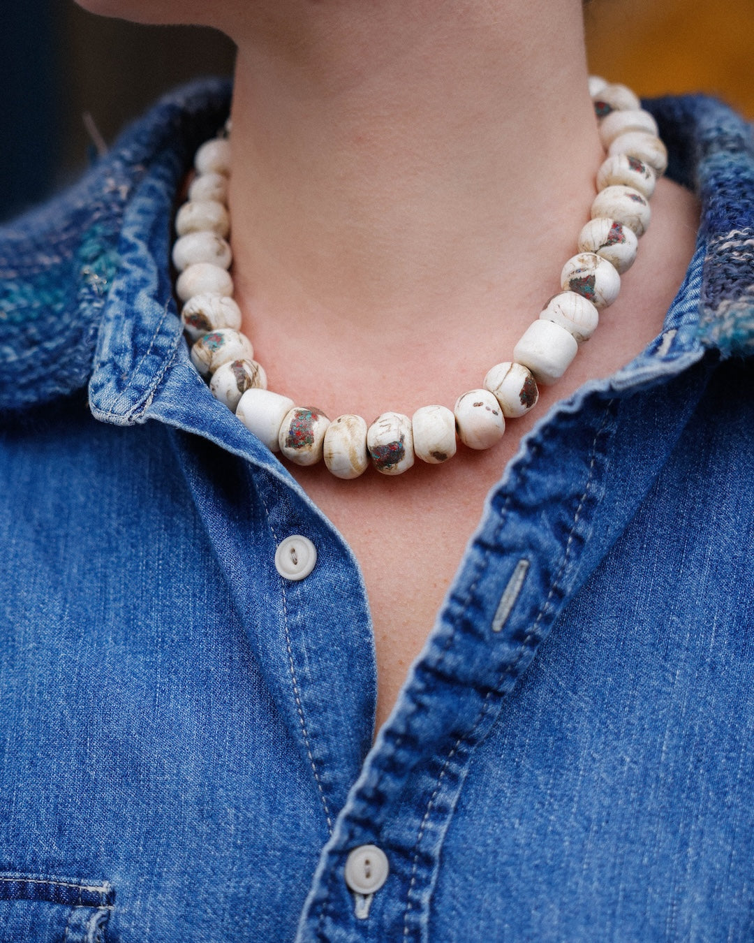 Hand-made African Beads Necklace