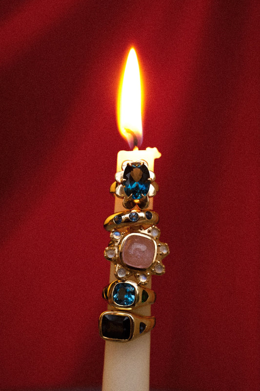 Morganite Flower Ring