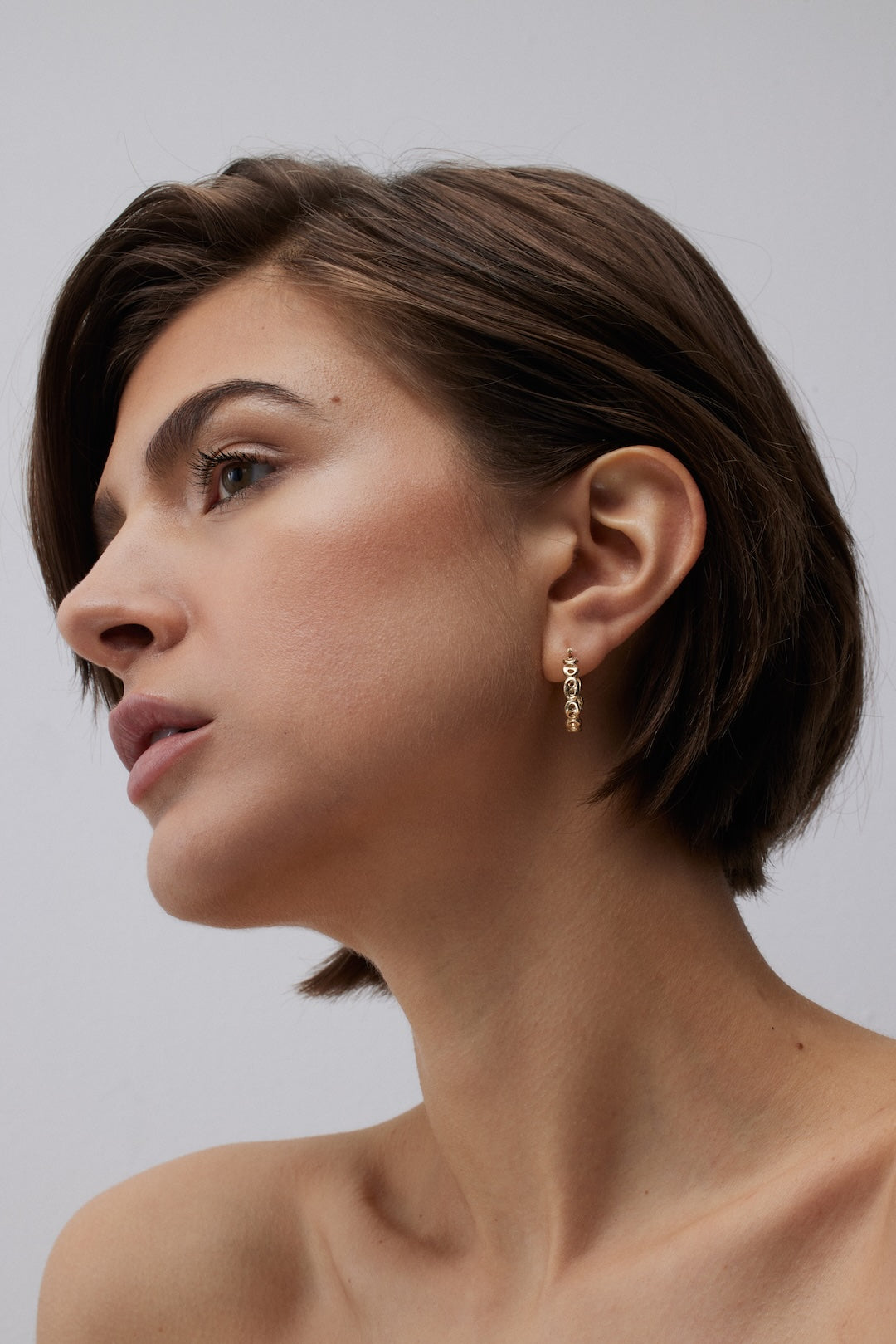 Mini Wake Hoop Earrings