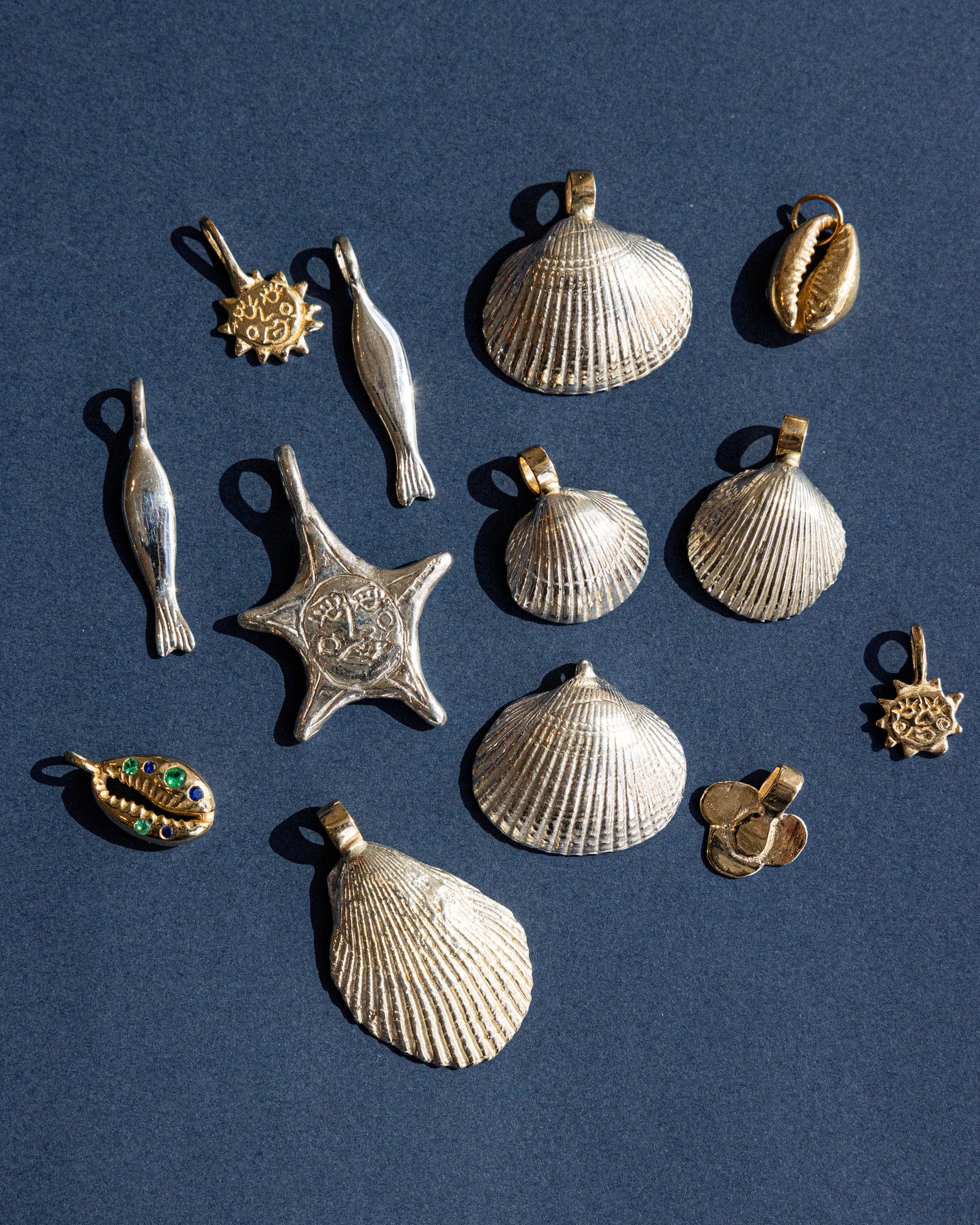 Baby Gold Sun Charms