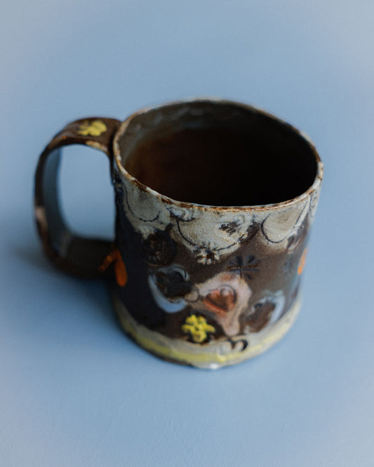 Brown Jude Floral Mug