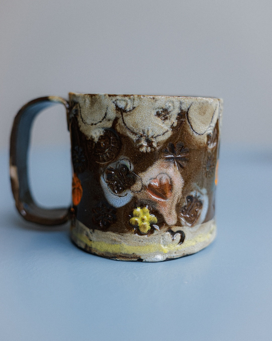 Brown Jude Floral Mug
