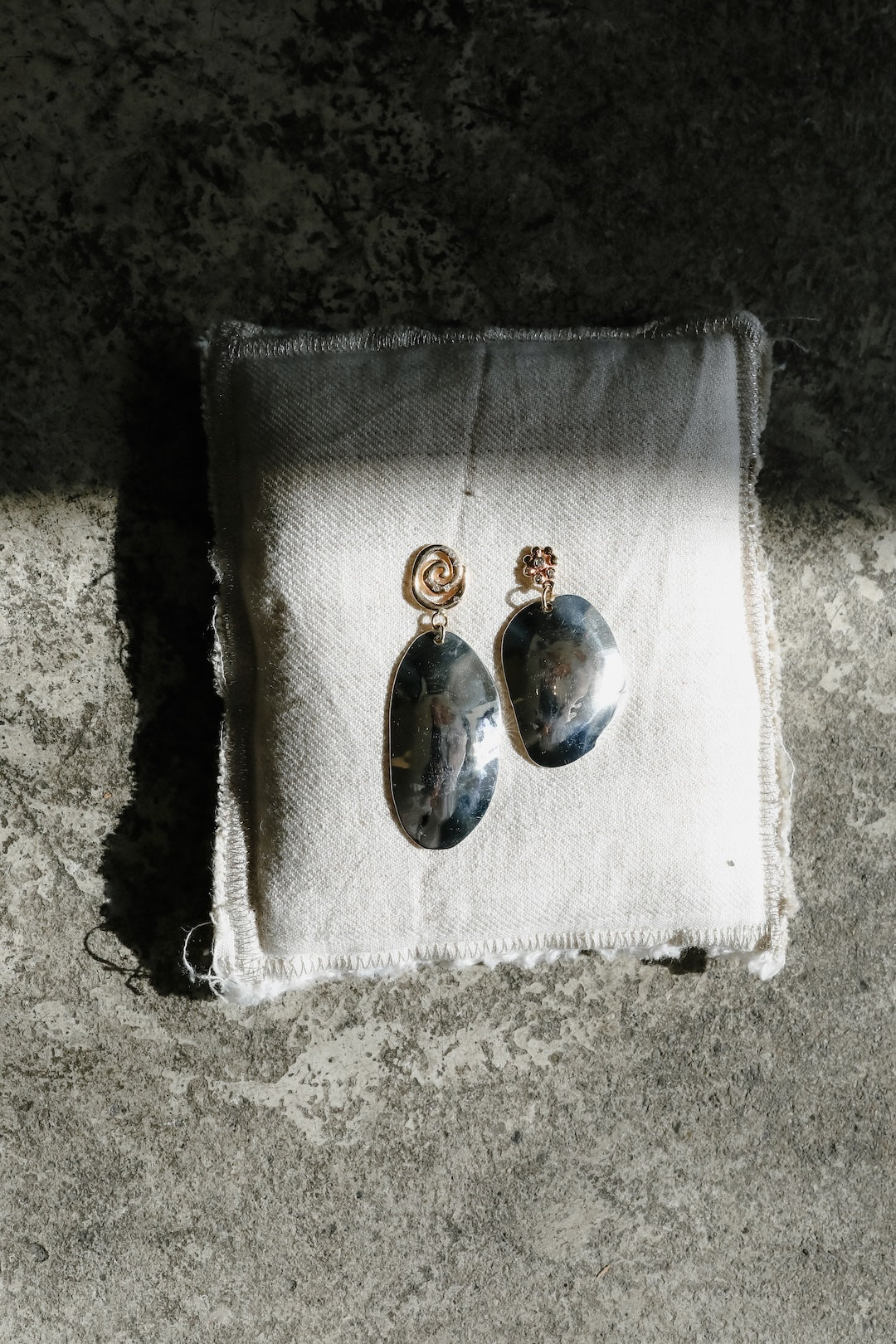 Drop Pebble Earrings