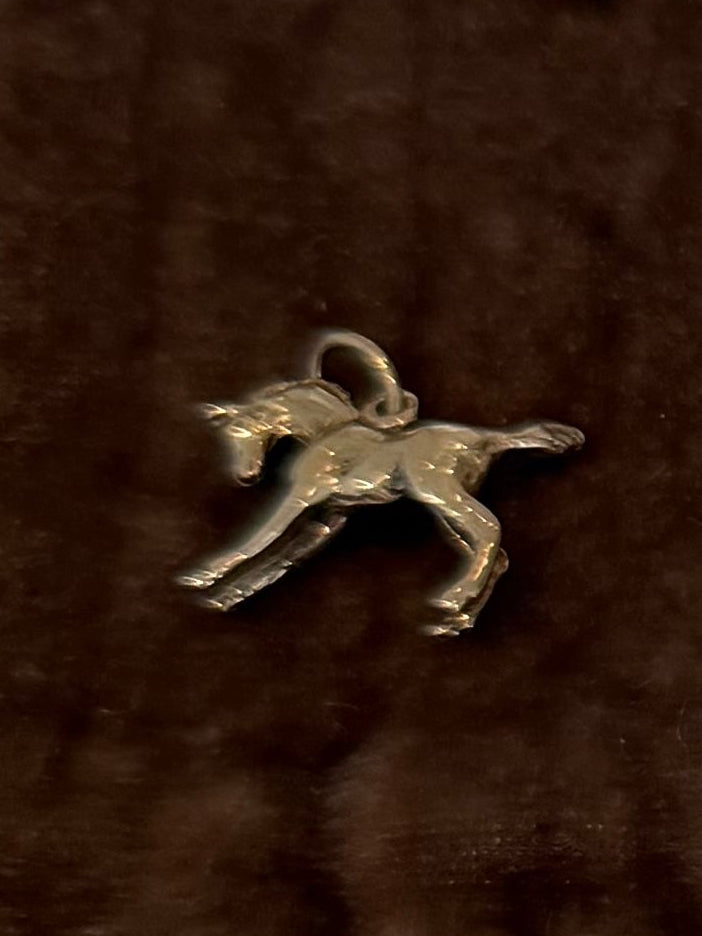Gold horse charm