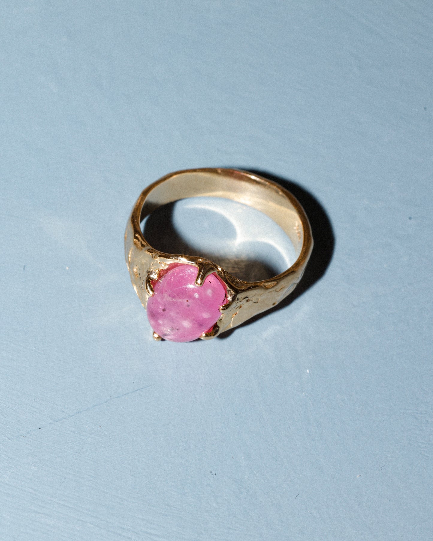 Pink Spinel Set Ring