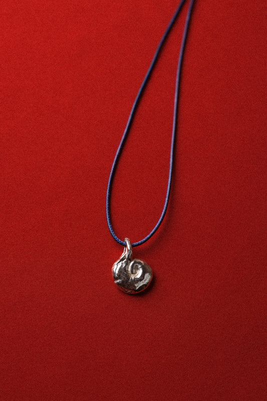 Long Spiral Charm Necklace