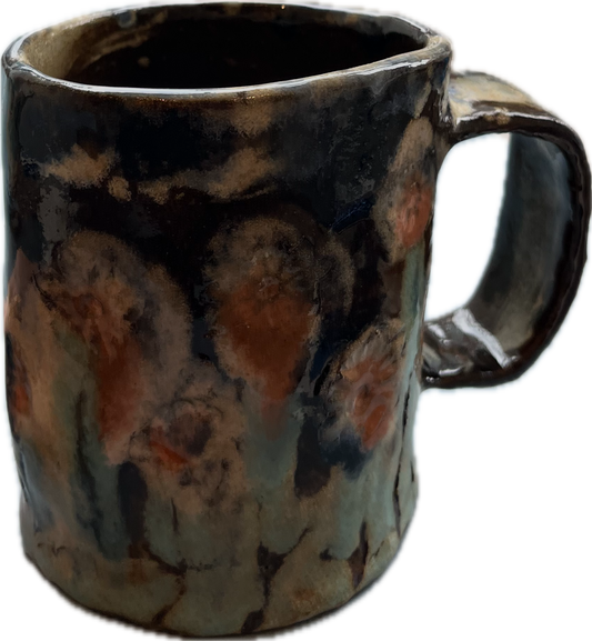 Brown Flower Mugs