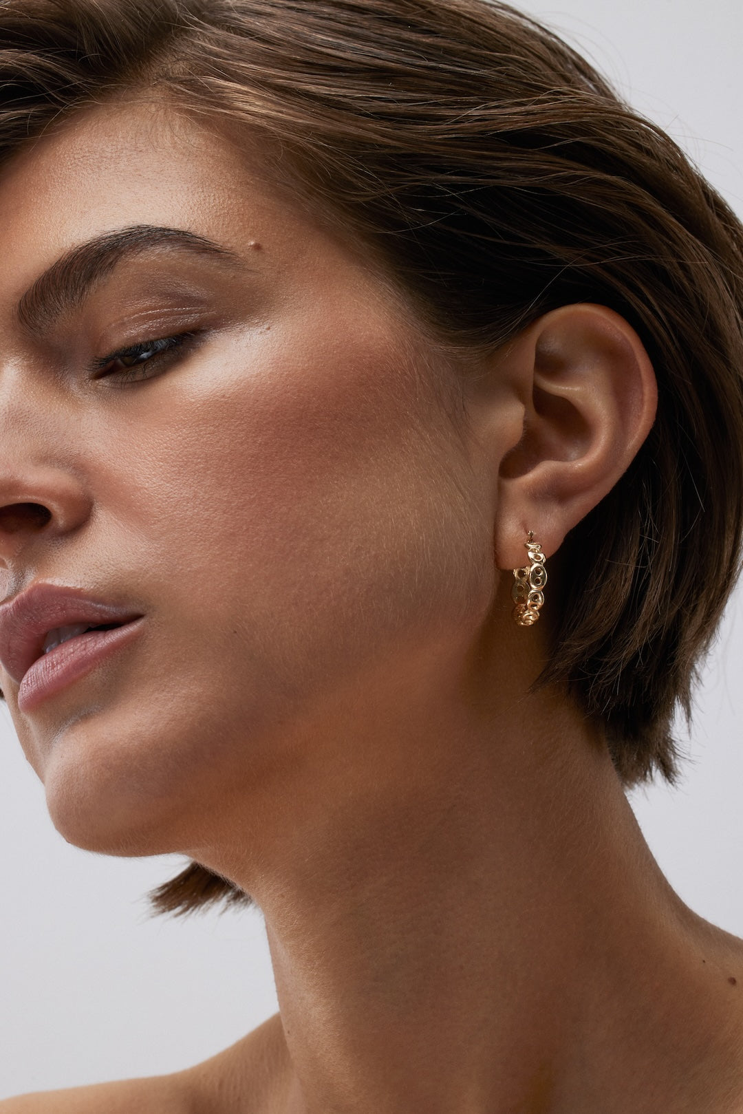 Mini Wake Hoop Earrings