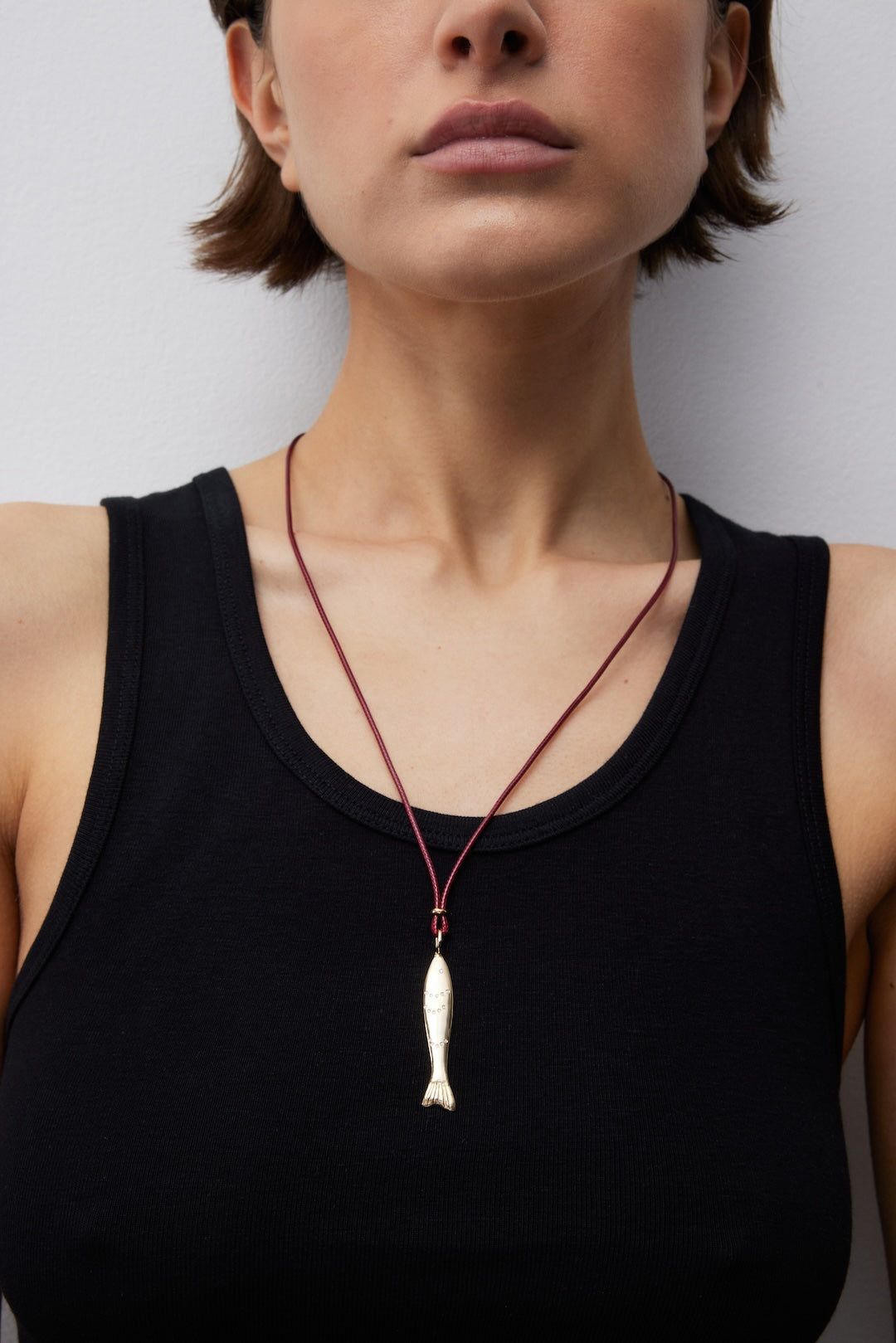 Gold Fish Pendant Diamonds