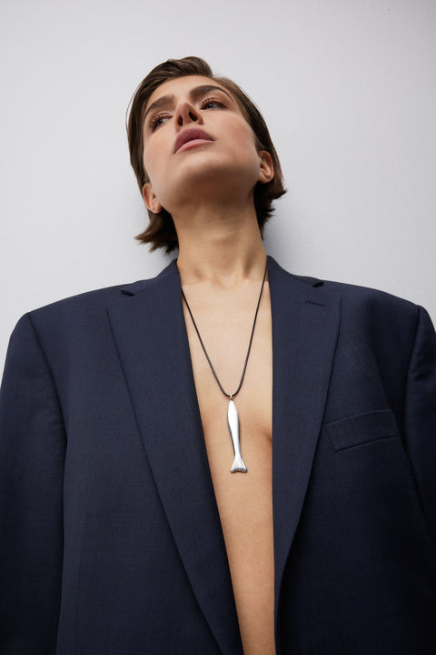 Inspired by the Japanese concept of wabi sabi, each piece of jewelry reflects the natural world with organic shapes, fluid forms