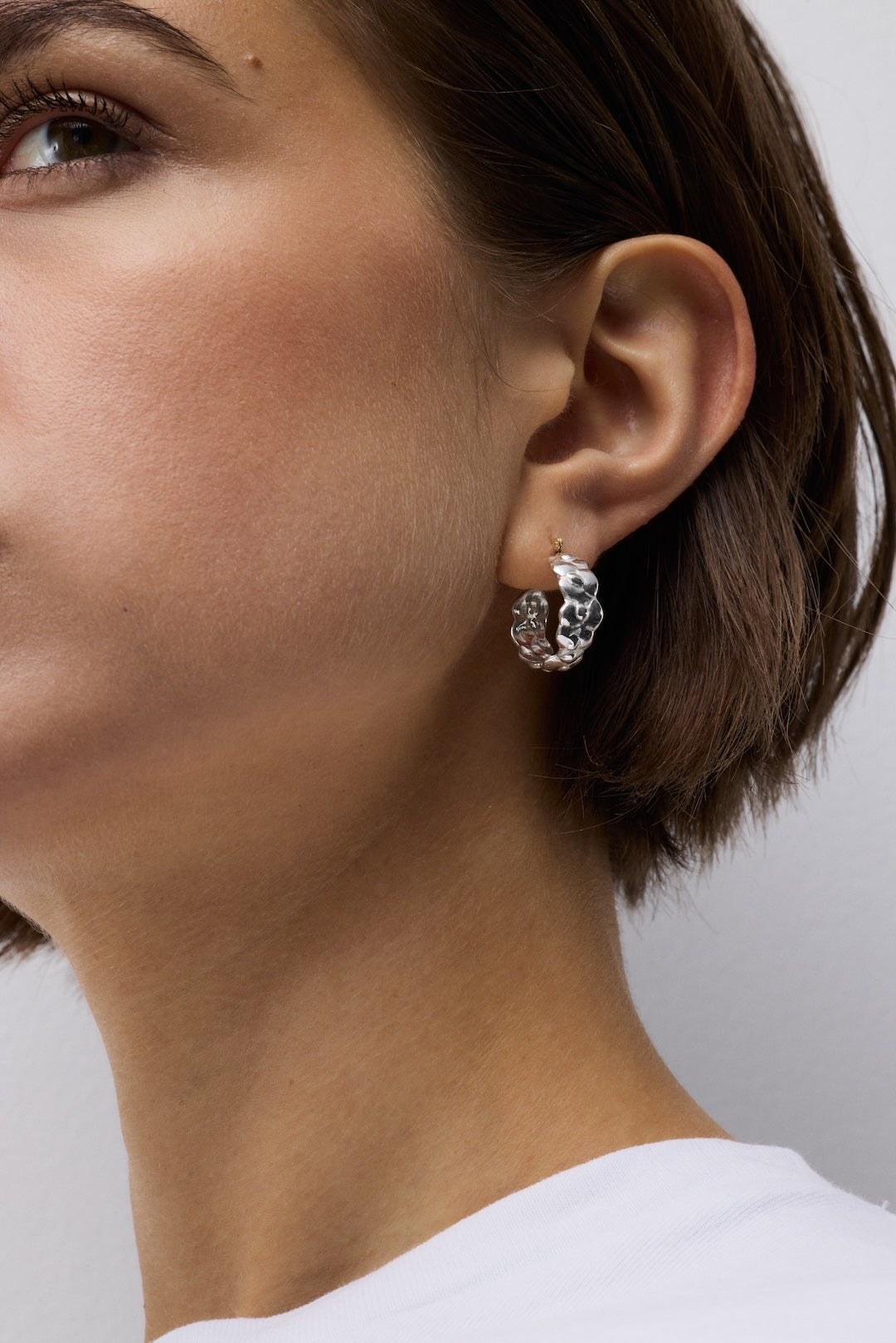 Eternity Floral Small Hoop Earring