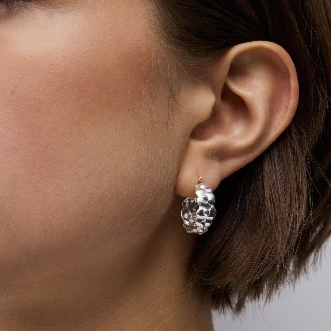 Eternity Floral Small Hoop Earring