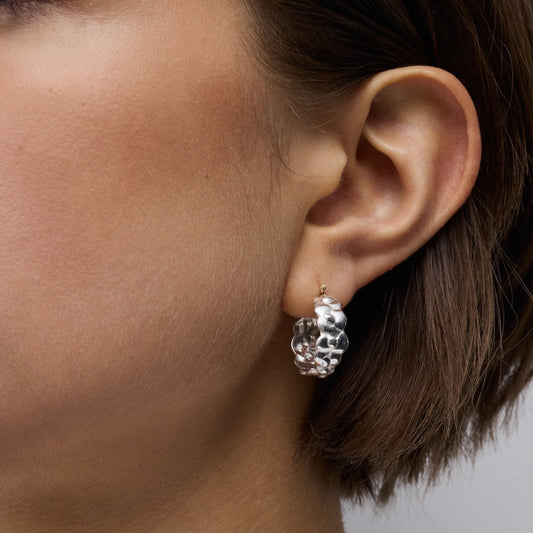 Eternity Floral Small Hoop Earring