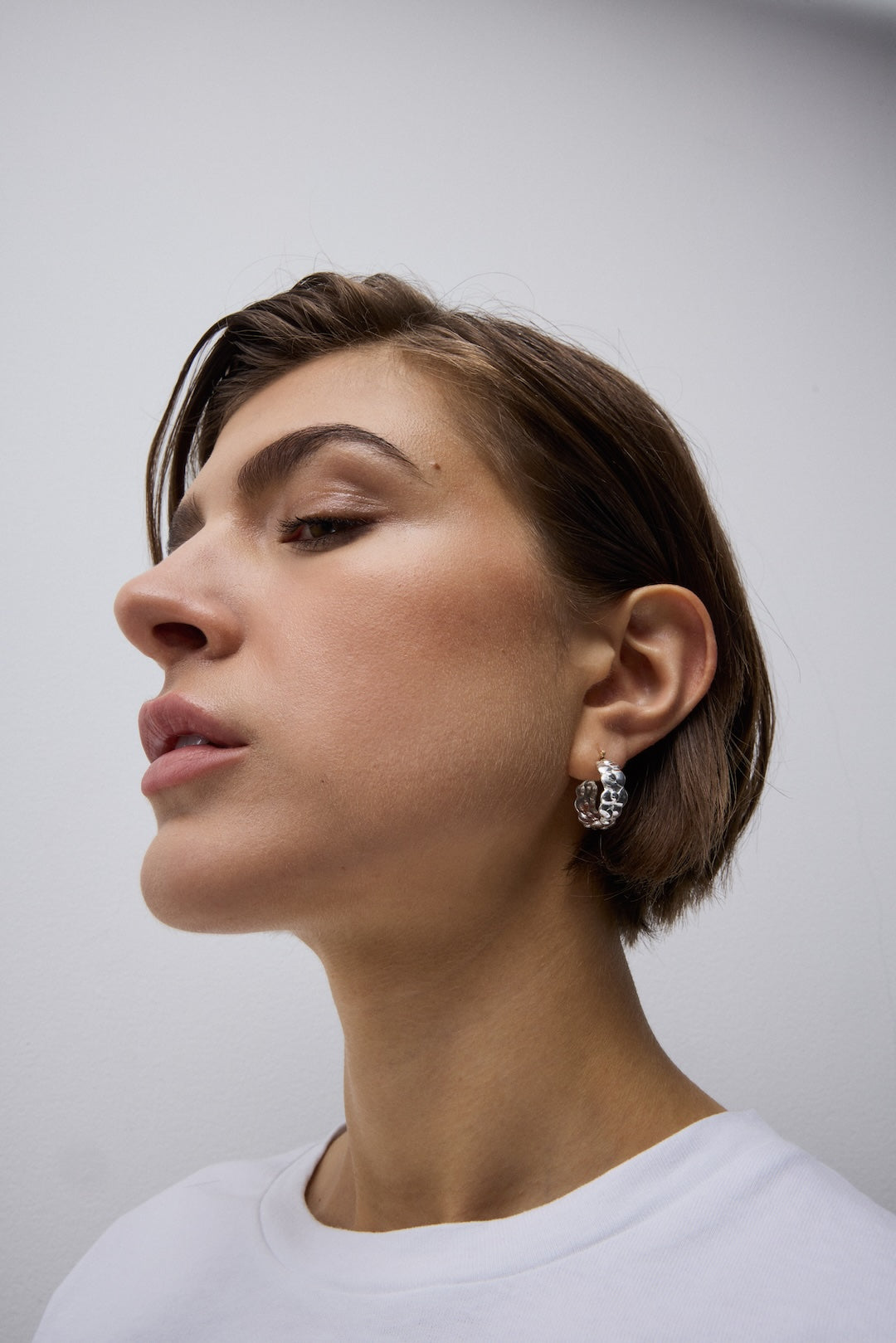 Eternity Floral Small Hoop Earring