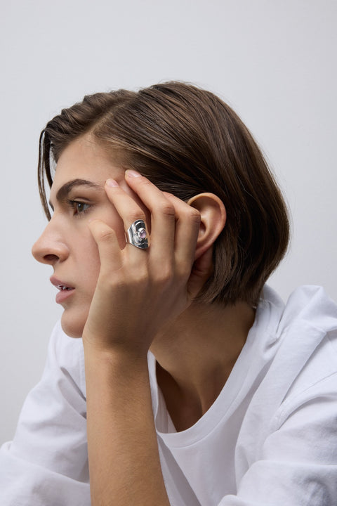 Flat Flower Ring