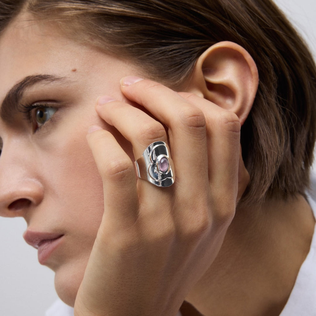 Flat Flower Ring