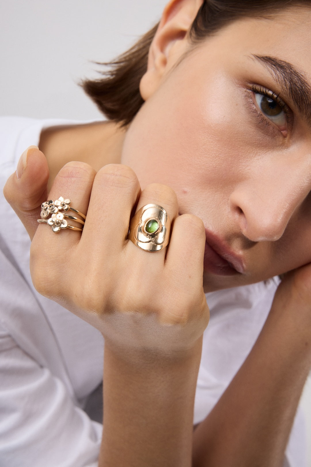 Flower Stacking Rings