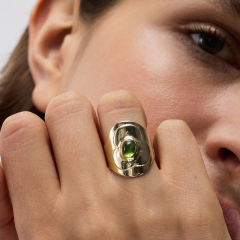 Flat Flower Ring