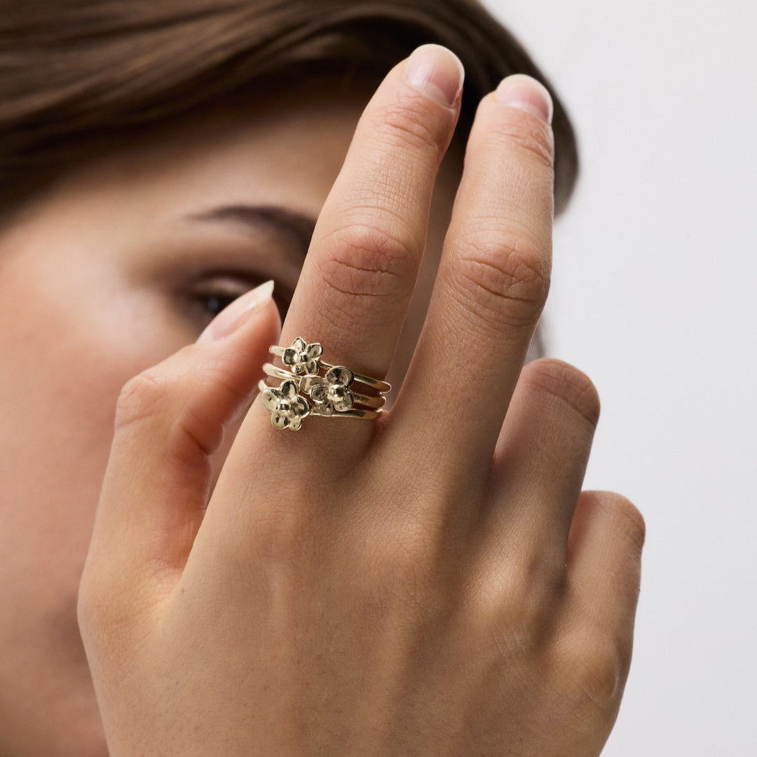 Flower Stacking Rings