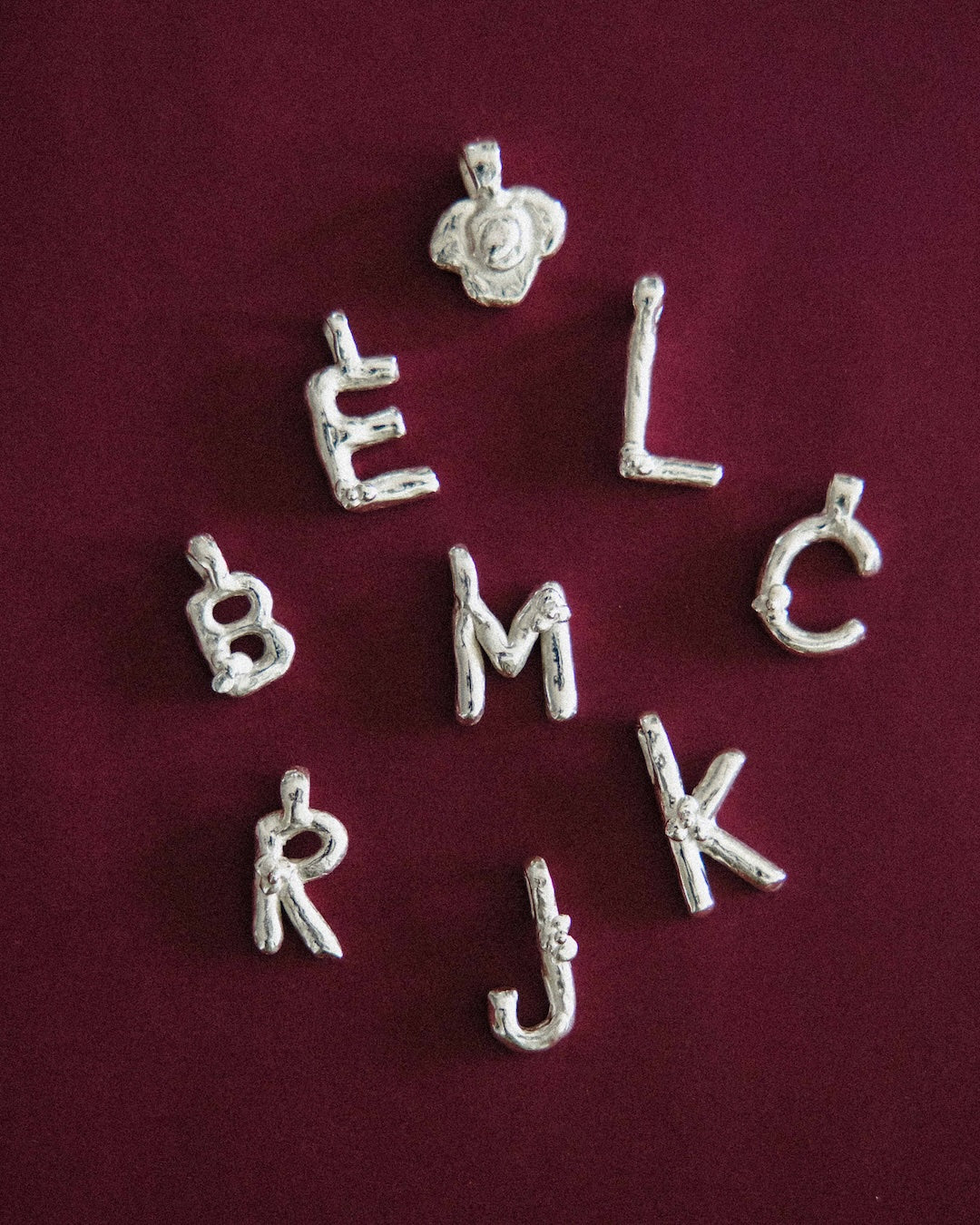 Bubble Letter Charms