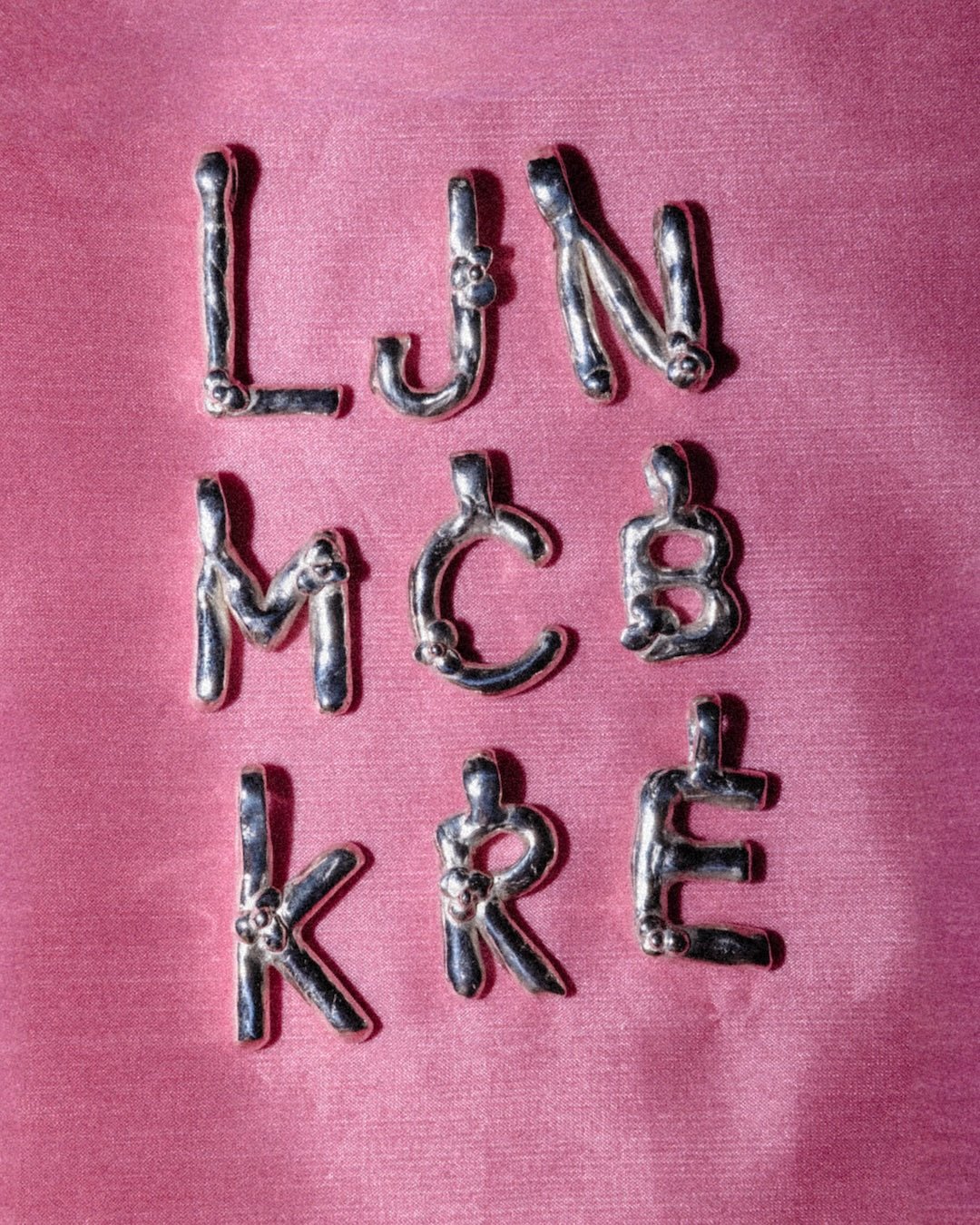 Bubble Letter Charms