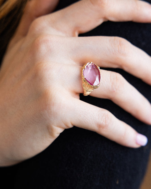 Organic Sapphire Ring