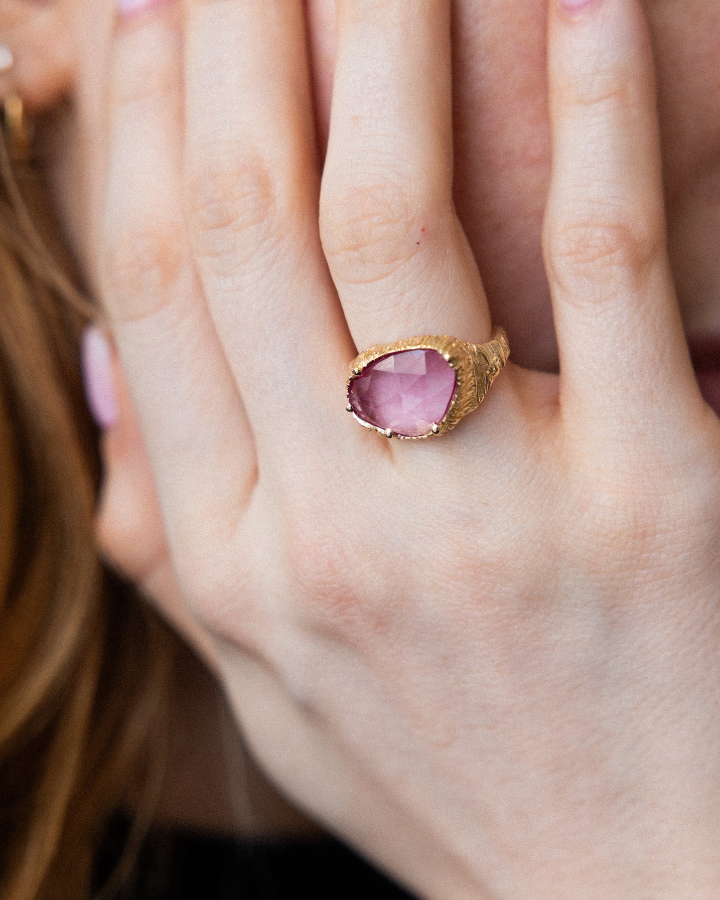 Organic Sapphire Ring