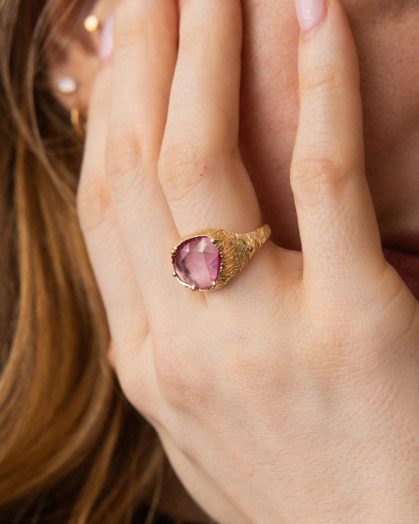 Organic Sapphire Ring