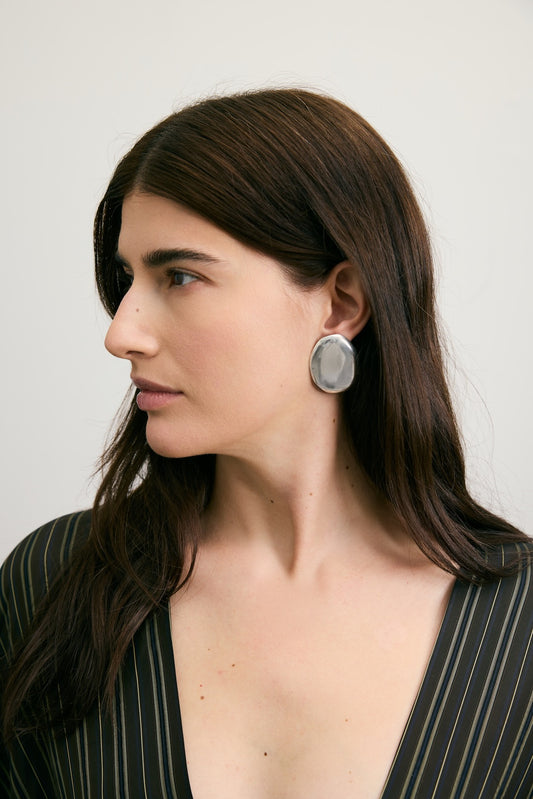 Large Pebble Earring