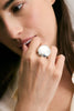 Round Dome Pebble Ring