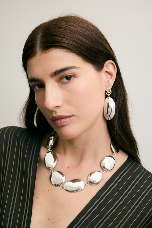 Drop Pebble Earrings