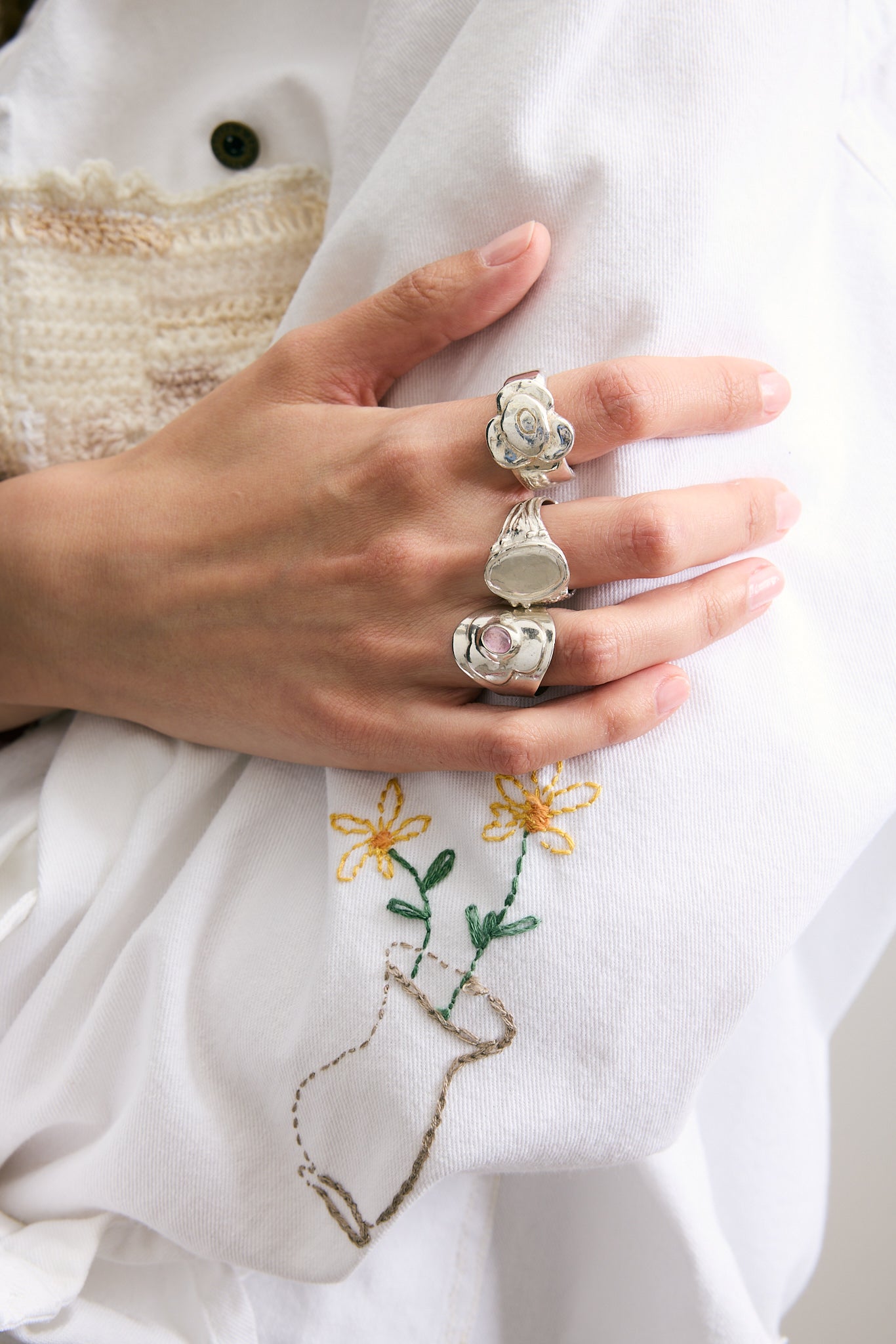 Chunky Jude Flower Ring