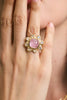Morganite Flower Ring