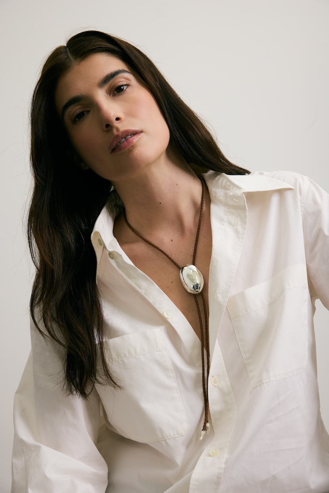 Pebble Bolo Necklace