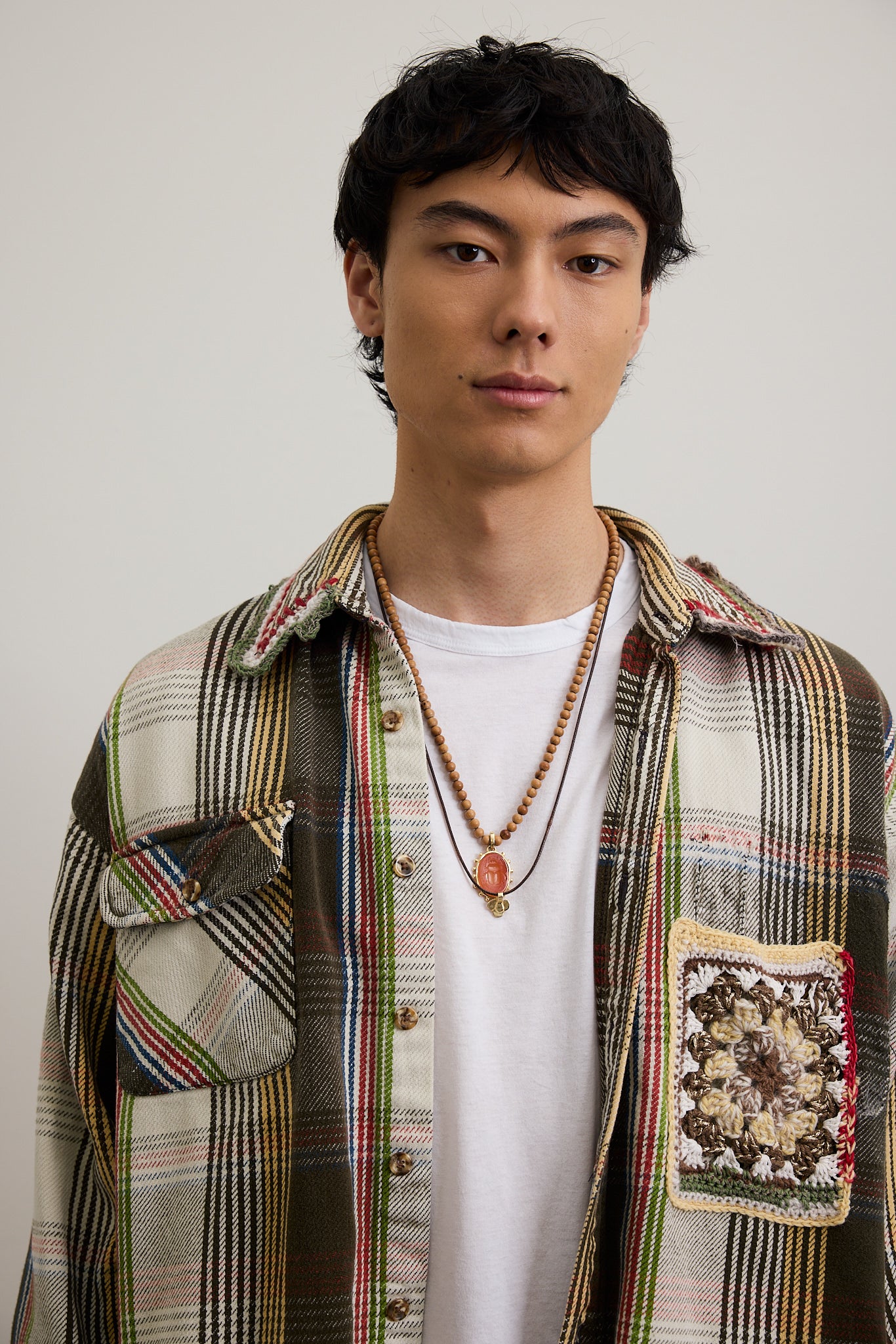 Brown Plaid Flannel Shirt