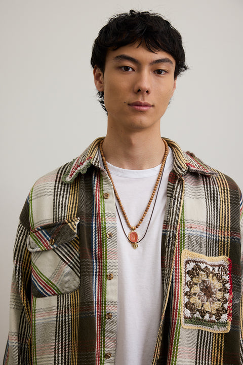 Brown Plaid Flannel Surt