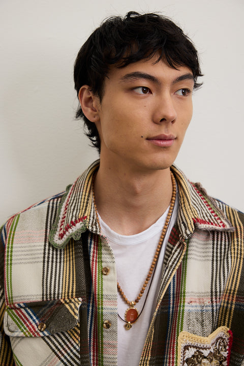 Brown Plaid Flannel Surt