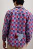 Blue & Red Checked Coat