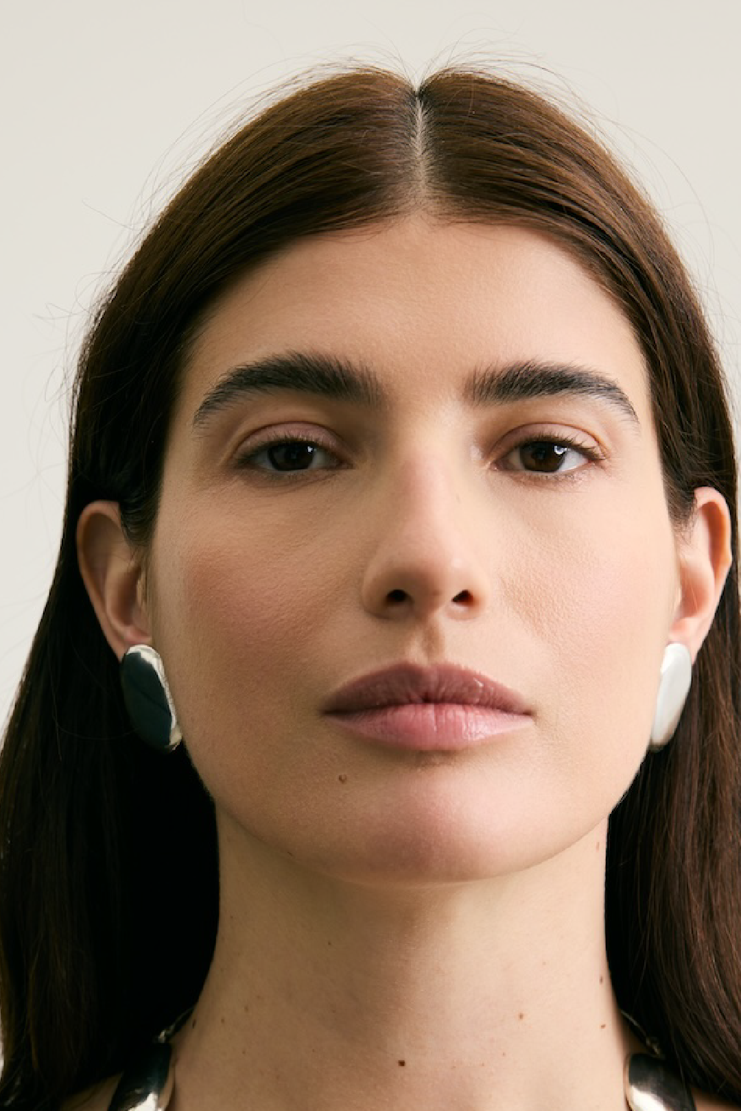 Oval Pebble Post Earrings