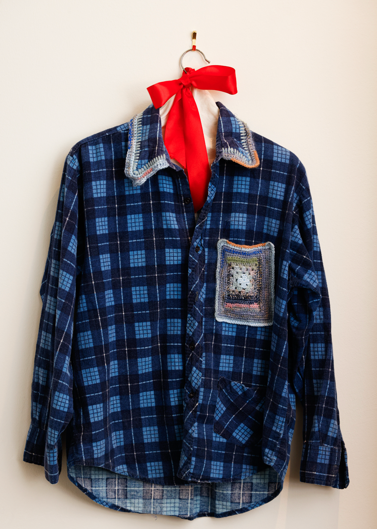 Blue Flannel Re-worked Shirt